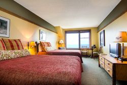 Image of Comfortable room with two queen size beds sleeps four.